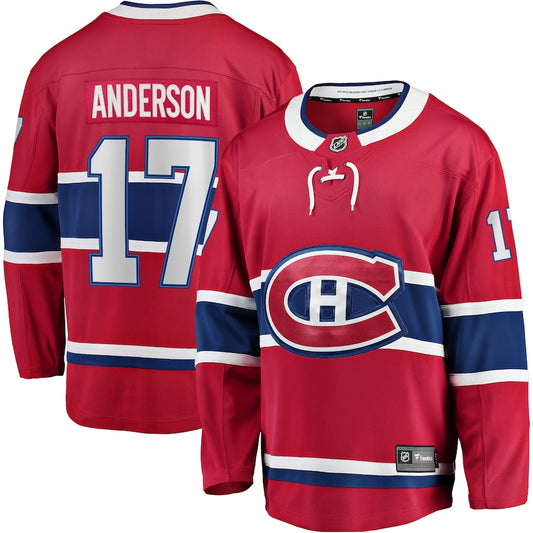 Josh Anderson Montreal Canadiens   Breakaway  Jersey - Red