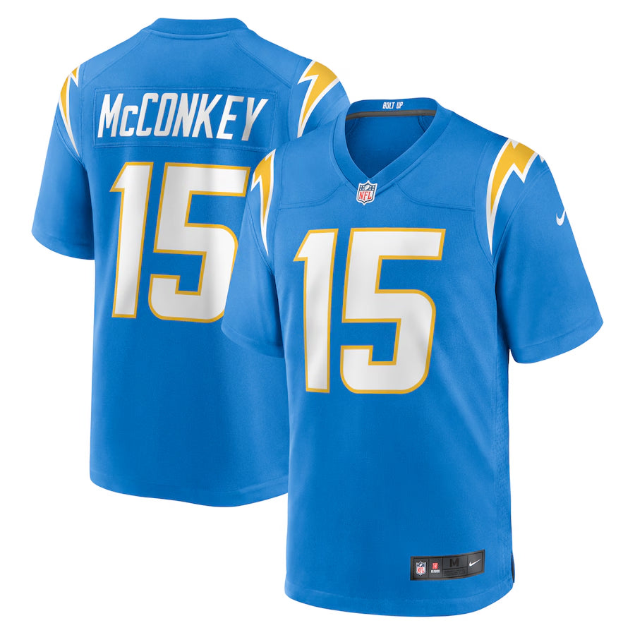 Los Angeles Chargers Ladd McConkey Nike Powder Blue Player Game Jersey