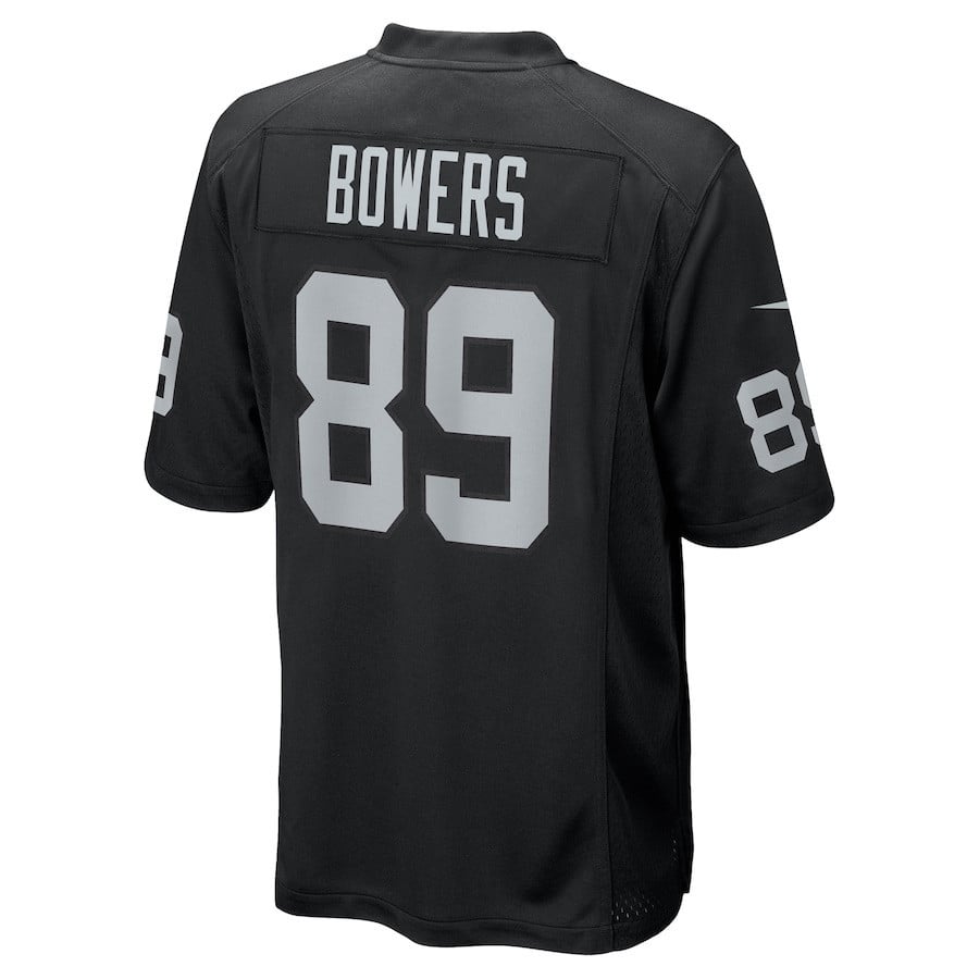 Brock Bowers 89 Las Vegas Raiders Team Game Men Jersey - Black