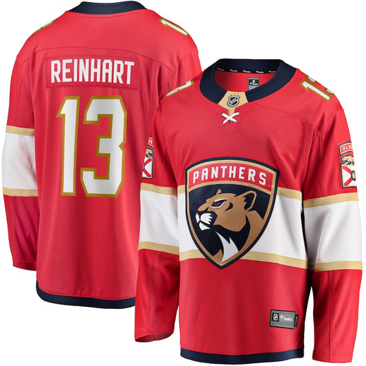 Sam Reinhart Florida Panthers   Breakaway  Jersey - Red
