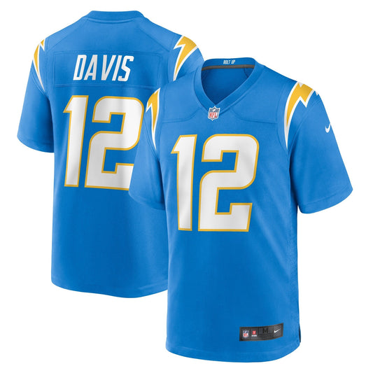 Derius Davis Los Angeles Chargers Nike Team Game Jersey - Powder Blue