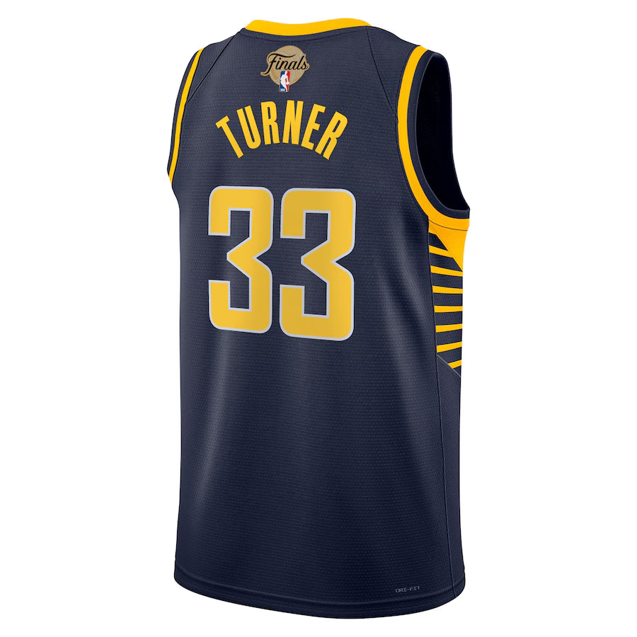 Indiana Pacers Myles Turner Nike Navy 2025 NBA Finals Swingman Jersey - Icon Edition