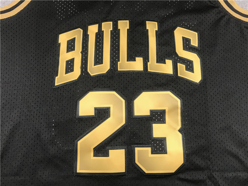 Classic NBA Michael Jordan Bulls Finals Black Gold