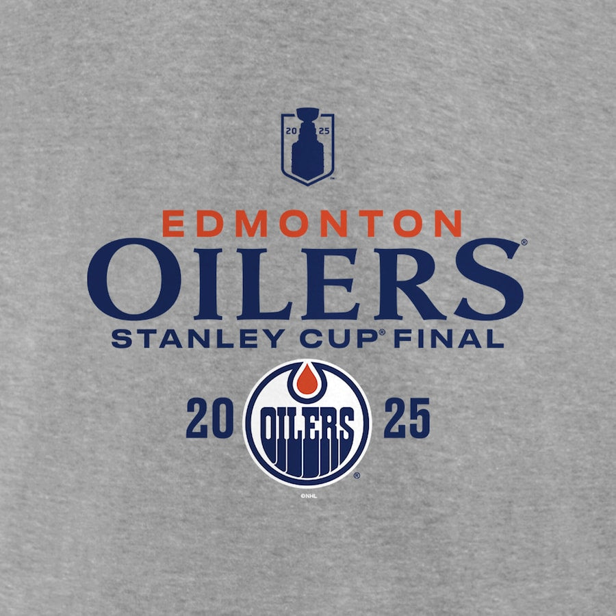 Men's Edmonton Oilers Fanatics Heather Gray 2025 Stanley Cup Final Roster T-Shirt