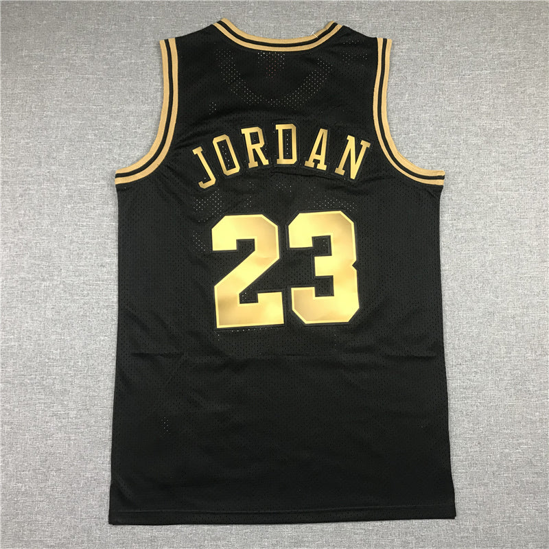 Classic NBA Michael Jordan Bulls Finals Black Gold