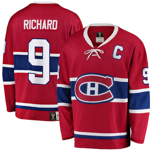 Maurice Richard Montreal Canadiens   Premier Breakaway Retired  Jersey - Red